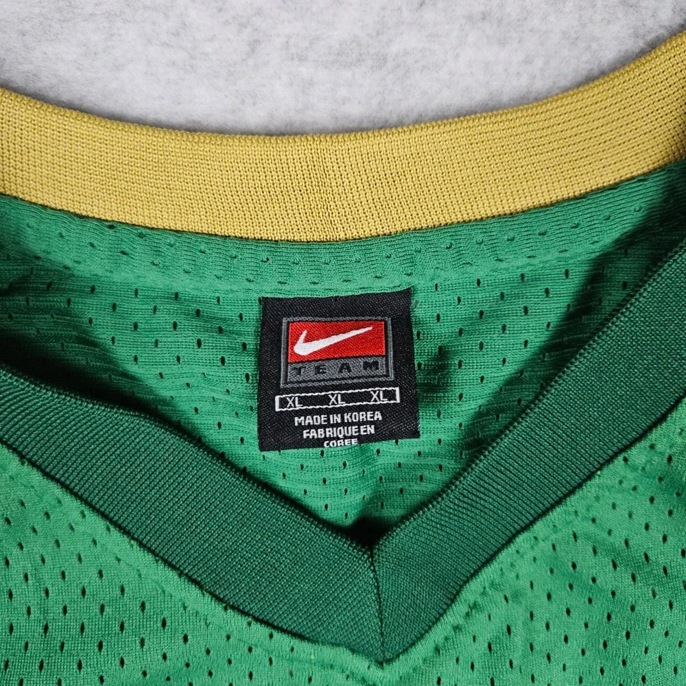 Nike Mens XL Green Basketball Jersey LeBron James 2003 Irish SVSM High School
